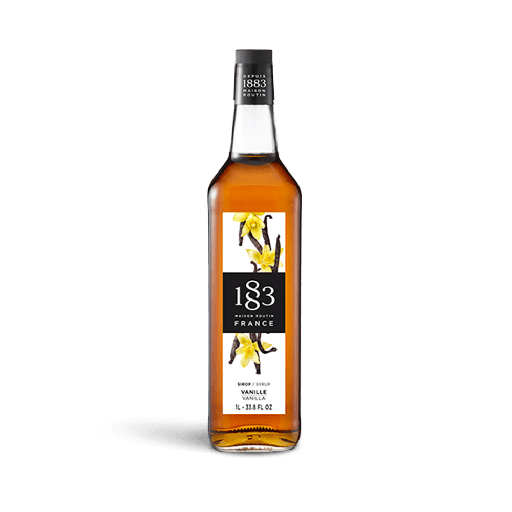 routin 1883 vanilla syrup, 1 liter plastic bottles