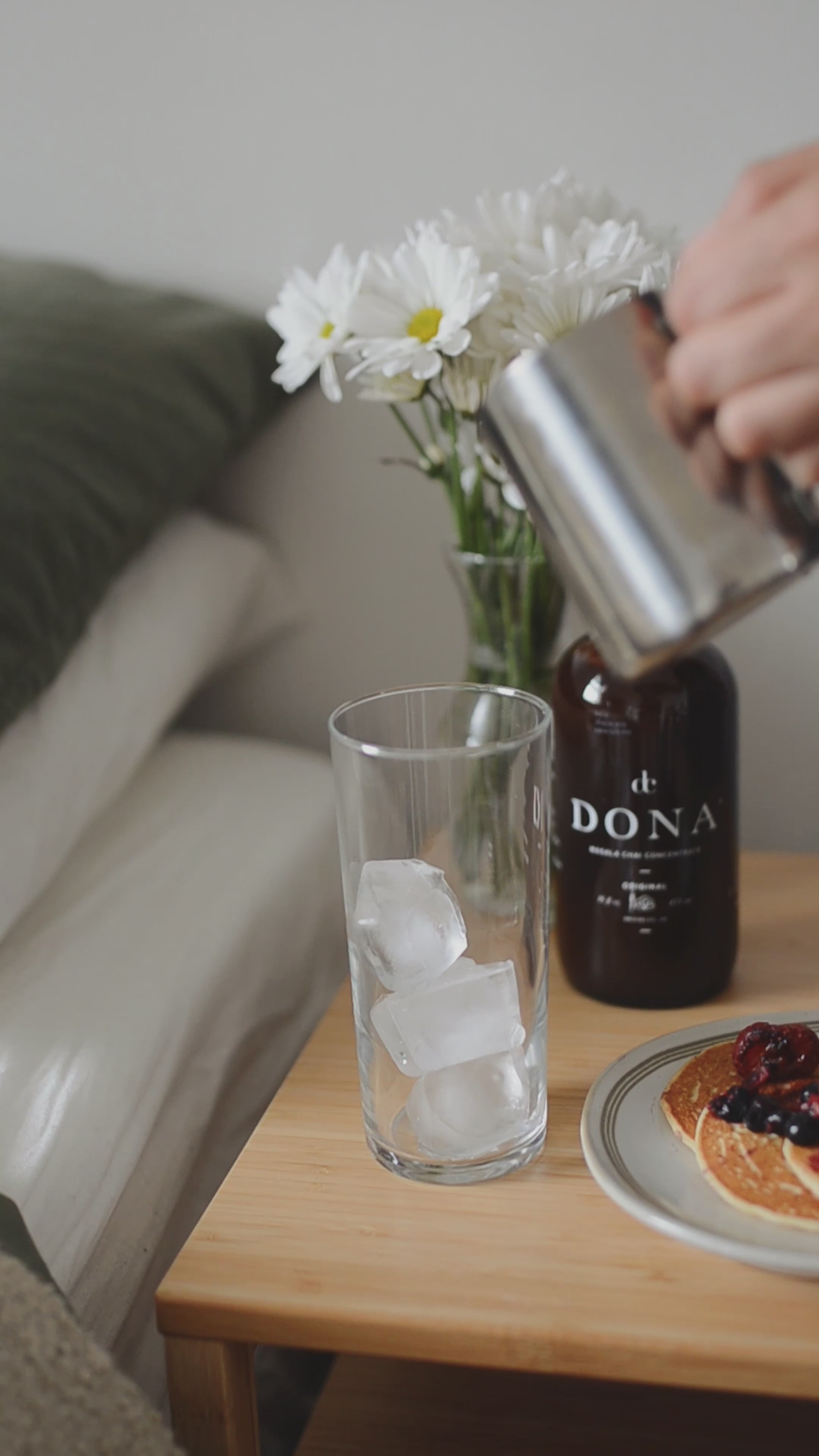 dona masala chai concentrate iced latte video bedroom
