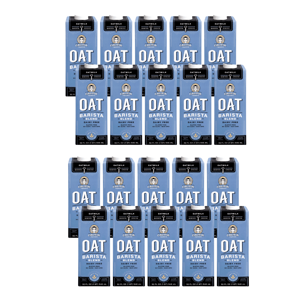 califia oatmilk barista blend, 4 cases of 6, 32oz cartons, 24 cartons total
