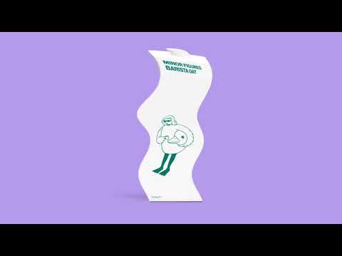 video of minor figures barista oatmilk